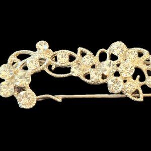 RHINESTONE Bandage PIN in silvertone NEW in package by ORNAMENTS